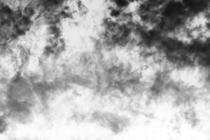 Textured cloud,Abstract black,isolated on white background photo