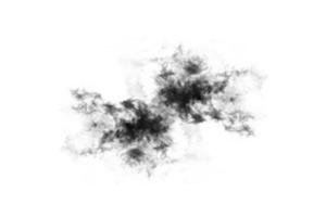 Textured Smoke,Abstract black,isolated on white background photo