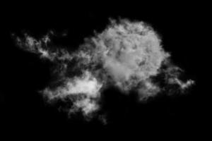 Textured Smoke,Abstract black,isolated on black background photo