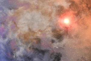 nebulosa en el fondo abstracto de la galaxia. foto