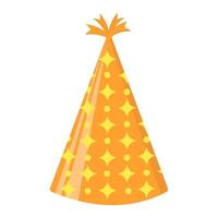 Party hat set isolated on a white.   Vector illustration