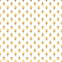 Vector seamless pattern of yellow abstract elements on white background. Perfect for web sites, wrappers, wallpapers, textile