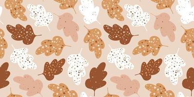 Happy Thanksgiving Day - holiday Background with abstract oak leaves and texture of a terrazzo vector