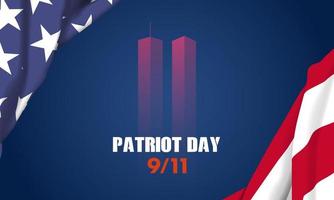 9 . 11 USA Never Forget September 11, 2001. Greeting Card, Banner, Poster. Vector Illustration.
