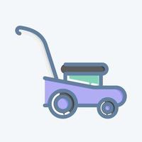 Icon Mower. suitable for Garden symbol. doodle style. simple design editable. design template vector. simple illustration vector