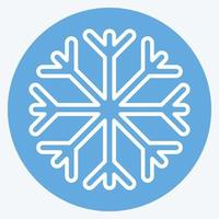 Icon Snow Proof. suitable for sportswear symbol. blue eyes style. simple design editable. design template vector. simple illustration vector