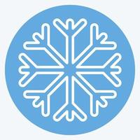 icono a prueba de nieve. adecuado para el símbolo de ropa deportiva. estilo de ojos azules. diseño simple editable. vector de plantilla de diseño. ilustración sencilla