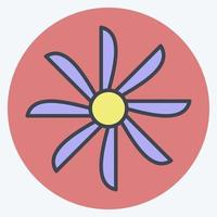 rejillas de ventilación de icono. adecuado para el símbolo de ropa deportiva. estilo compañero de color. diseño simple editable. vector de plantilla de diseño. ilustración sencilla