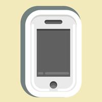 Sticker Phone Pocket. suitable for sportswear symbol. simple design editable. design template vector. simple illustration vector