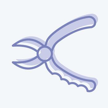 Icon Pruners. suitable for Garden symbol. two tone style. simple design editable. design template vector. simple illustration vector