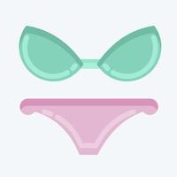 Icon Suit Wear. suitable for Summer symbol. flat style. simple design editable. design template vector. simple illustration vector