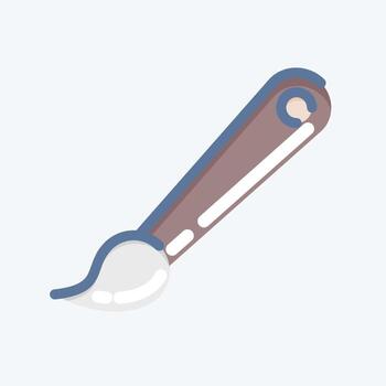 Icon Paintbrush. suitable for Paint Art Tools symbol. doodle style. simple design editable. design template vector. simple illustration vector
