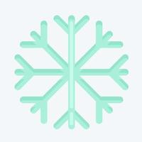 icono a prueba de nieve. adecuado para el símbolo de ropa deportiva. estilo plano diseño simple editable. vector de plantilla de diseño. ilustración sencilla