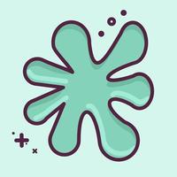 Icon Paint Splash. suitable for Paint Art Tools symbol. MBE style. simple design editable. design template vector. simple illustration vector