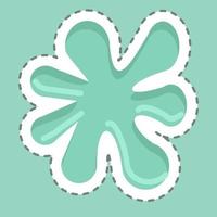 Sticker Paint Splash. suitable for Paint Art Tools symbol. simple design editable. design template vector. simple illustration vector