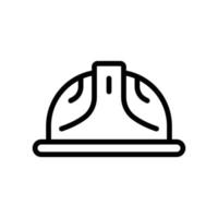 icono de casco de capataz. icono relacionado con la construcción, el día del trabajo. estilo de icono de línea. diseño simple editable vector