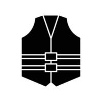 Construction vest icon. icon related to construction, labor day. Glyph icon style, solid. Simple design editable vector