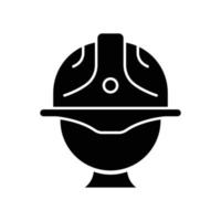 Head foreman icon. icon related to construction, labor day. Glyph icon style, solid. Simple design editable vector