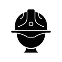 Head foreman icon. icon related to construction, labor day. Glyph icon style, solid. Simple design editable vector