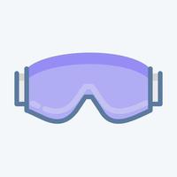 icono de bolsillo de vidrio para gafas. adecuado para el símbolo de ropa deportiva. estilo garabato. diseño simple editable. vector de plantilla de diseño. ilustración sencilla