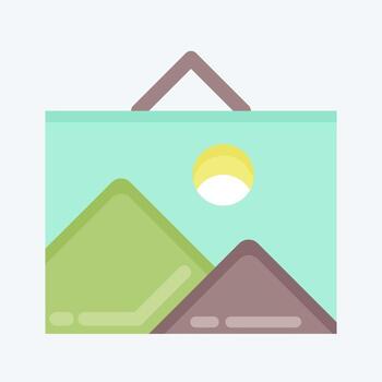 pintura de iconos. adecuado para el símbolo de herramientas de arte de pintura. estilo plano diseño simple editable. vector de plantilla de diseño. ilustración sencilla