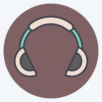 Icon Music Pocket. suitable for sportswear symbol. color mate style. simple design editable. design template vector. simple illustration vector