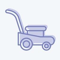 Icon Mower. suitable for Garden symbol. two tone style. simple design editable. design template vector. simple illustration vector