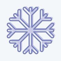 icono a prueba de nieve. adecuado para el símbolo de ropa deportiva. estilo de dos tonos. diseño simple editable. vector de plantilla de diseño. ilustración sencilla