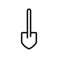 Shovel tool icon. icon related to construction, labor day. Line icon style. Simple design editable vector