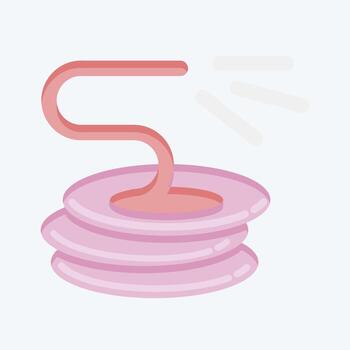 manguera de icono. adecuado para el símbolo del jardín. estilo plano diseño simple editable. vector de plantilla de diseño. ilustración sencilla