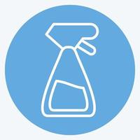 Icon Spray Bottle. suitable for Garden symbol. blue eyes style. simple design editable. design template vector. simple illustration vector