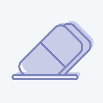 Icon Eraser. suitable for Paint Art Tools symbol. two tone style. simple design editable. design template vector. simple illustration vector