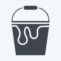 Icon Paint Bucket. suitable for Paint Art Tools symbol. glyph style. simple design editable. design template vector. simple illustration vector