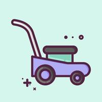 Icon Mower. suitable for Garden symbol. MBE style. simple design editable. design template vector. simple illustration vector