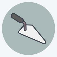 Icon Trowel. suitable for Garden symbol. color mate style. simple design editable. design template vector. simple illustration vector