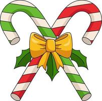 Christmas Candy Cane Cartoon Colored Clipart