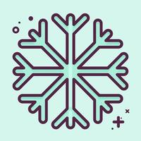 icono a prueba de nieve. adecuado para el símbolo de ropa deportiva. estilo mbe. diseño simple editable. vector de plantilla de diseño. ilustración sencilla