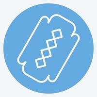 Icon Razor Blade. suitable for Barbershop symbol. blue eyes style. simple design editable. design template vector. simple illustration vector