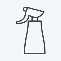 Icon Spray. suitable for Barbershop symbol. line style. simple design editable. design template vector. simple illustration vector