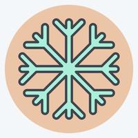 Icon Snow Proof. suitable for sportswear symbol. color mate style. simple design editable. design template vector. simple illustration vector