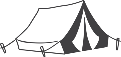 ilustración de camping aislado sobre fondo transparente png