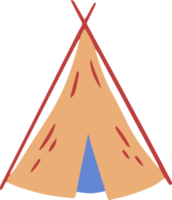 illustration de camping isolée sur fond transparent png