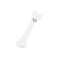 Cute cartoon bone. Bone illustration. png