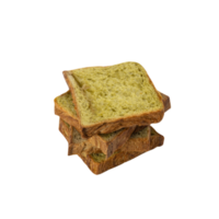 Green Tea Bread cutout, Png file