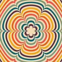 Psychedelic retro groove background vector