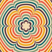 Psychedelic retro groove background vector