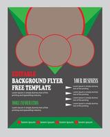 circle business Brochure,free editable flyer download vector