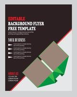 folleto comercial editable, folleto gratuito vector