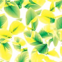 abstract foliage seamless pattern with yellow color on light background. Contour drawing. Fashion design for textile and fabric, wrapping, any surface. Botanical background. Summer garden texture. vector