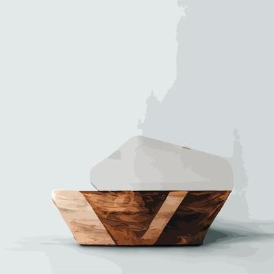 marble mock up, show cosmetic product display, Podium, stage pedestal or platform. 3d vector Abstract minimal ,scene geometric, forms, wood podium white background